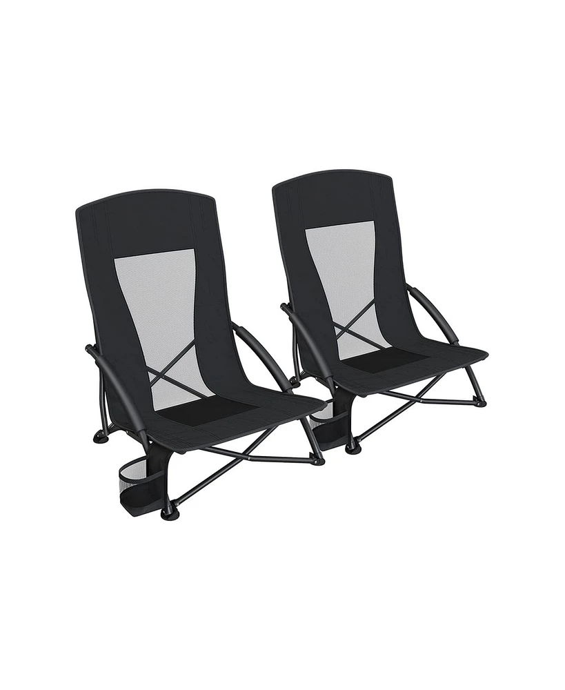 Slickblue Portable Beach Chair Set of 2