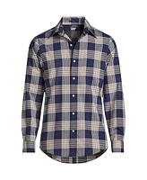 Lands' End Men's Tailored Fit No Iron Twill Long Sleeve Shirt