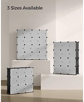 Slickblue Set of 9 Plastic Storage Cubes for Easy Organization and Space Efficiency
