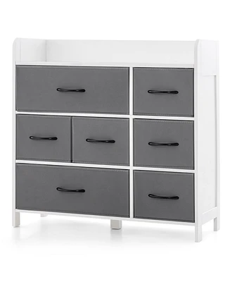 Sugift Fabric Dresser with 7 Drawers for Bedroom