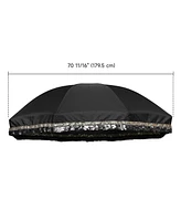 LAGarden 6 Ft Fringe Umbrella Replacement Canopy Top Cover Outdoor Patio Yard