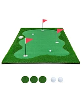 Vebreda Golf Putting Green with Realistic Artificial Grass Turf-l