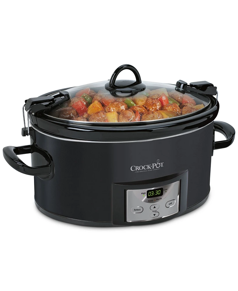 Crock-Pot 7-Quart Cook & Carry Oval Slow Cooker