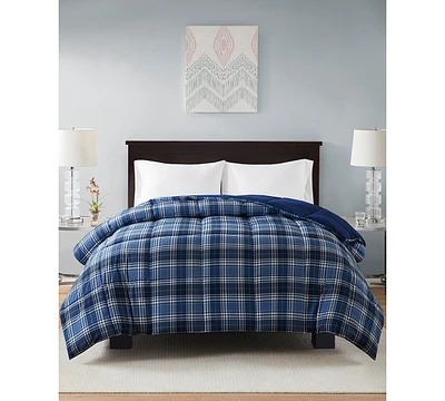 Home Design Lightweight Reversible Down Alternative Microfiber Comforter, Full/Queen, Exclusively at Macy's