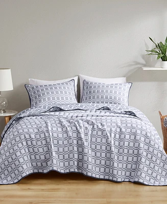 Madison Park Harlow Reversible Matelasse 3-Pc. Coverlet Set