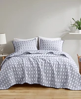 Madison Park Harlow Reversible Matelasse 3-Pc. Coverlet Set