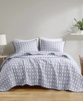 Madison Park Harlow Reversible Matelasse 3-Pc. Coverlet Set