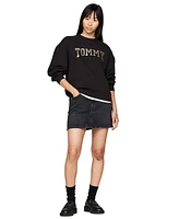 Tommy Jeans Women's Izzie Rhinestone Denim Miniskirt