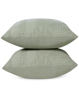 Seventh Studio Waffle Stitch 2-Pack Decorative Pillows, 20" x