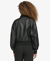 Levi's Women's Faux Leather Varsity Bomber Jacket