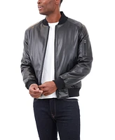 Michael Kors Men's Faux Leather Moto Jacket