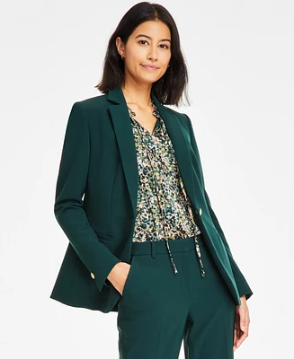 Anne Klein Women's Notch-Collar One-Button Jacket