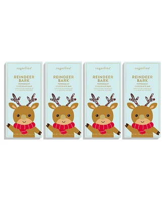 Sugarfina Reindeer Bark Chocolate Bar, 4 Pack