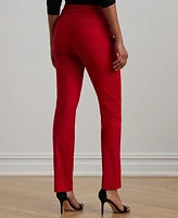 Lauren Ralph Petite Double-Faced Stretch Cotton Pants