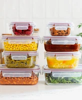 Sedona 16-Piece Glass Food Storage Container Set