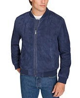 Cole Haan Men's Suede Varsity Jacket