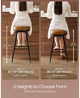 Slickblue Set of 2 Bar Stools for Modern Kitchen and Dining Room Seating