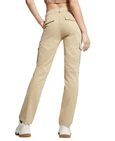 Guess Women's Sexy Straight Mid-Rise Cargo Pants