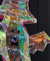 Seasonal Prismatic Iridescent Wizard Ghost 15.75", Led Lights