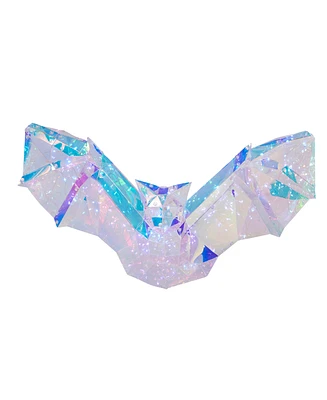 Seasonal Prismatic Iridescent Phantom Bat 20", Led Lights