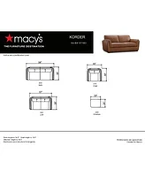 Korder Leather Sofa Collection Created For Macys