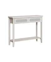 Slickblue Console Table with Drawers and Shelf