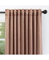 Chanasya Premium 2-Panel Classy Embossed Floral Textured Curtains - Back Tab, Ring Tab for Windows Living Room Bedroom