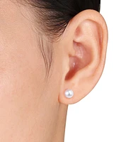 3-Pc. Set Cultured Freshwater Pearl (7-8mm) Collar Necklace, Stretch Bracelet, & Stud Earrings