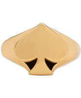 Kate Spade New York Gold-Tone Signet Ring