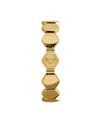 Olivia Burton Women's Honeycomb Gold-Plated Cuff Bracelet - Gold