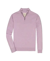 Hope & Henry Men's Organic Fine Gauge Half Zip Pullover Sweater