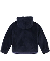 Tommy Hilfiger Big Girls Minky Zip Front Hoodie