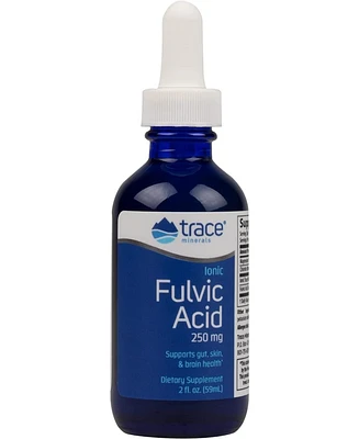 Trace Minerals Liquid Ionic Fulvic Acid | 250 mg | Normal Gut and Digestion Function | Powered by Concentrace Ionic 60 Servings, 2 fl oz