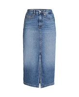 Lands' End Plus Soft Denim Midi Column Skirt