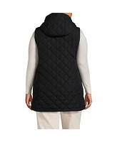 Lands' End Plus FeatherFree Insulated Hooded Vest