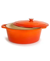 BergHOFF Neo Cast Iron 8qt. Oval Dutch Oven 13" with Lid