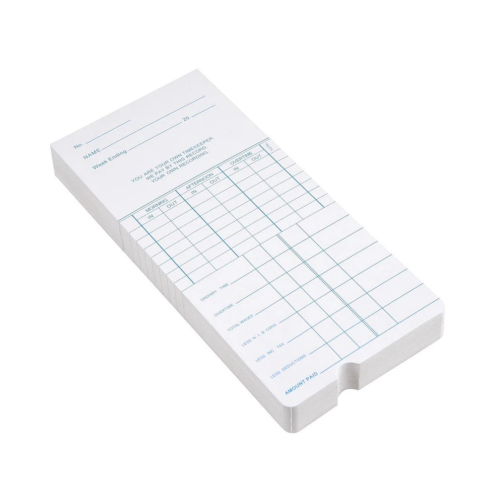 Yescom 1000x Weekly Time Clock Cards Timecard for Employee Attendance Payroll Recorder