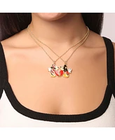 Disney Minnie & Mickey Mouse 2 Piece Necklace Set