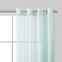 Melrose Semi Sheer Window Panel Set, 110" W x 84" L