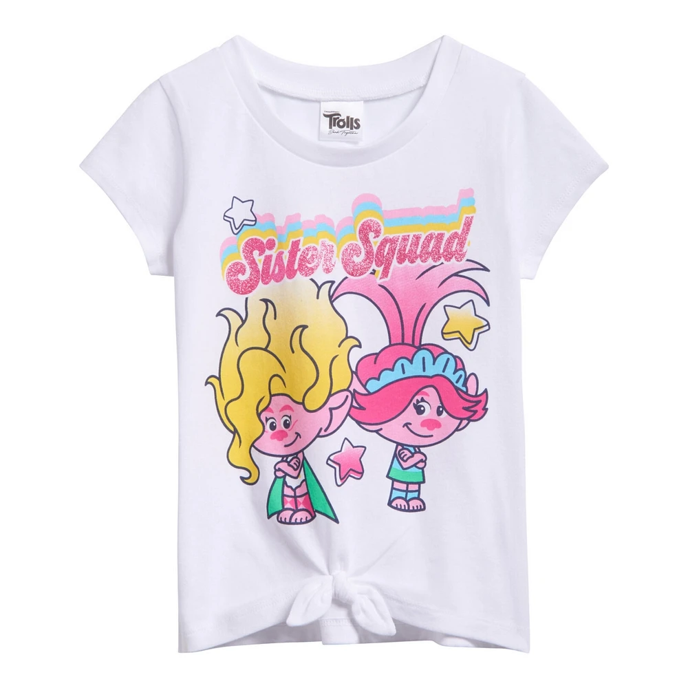 Dreamworks Toddler Girls Trolls Poppy Viva T-Shirt and Chambray Shorts Outfit Set to