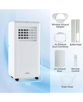 Costway 6500 Btu(10000 Btu Ashrae) Portable Air Conditioner 3-in-1 Freestanding Air Cooler with Dehumidifier
