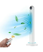 Vebreda 42 Inch 80 Degree Tower Fan with Smart Display Panel and Remote Control-White