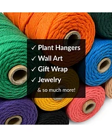 Hippie Crafter 100% Cotton Macrame 3mm Cord Pink