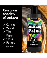 Hippie Crafter 8oz Acrylic Pouring Paint Black