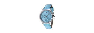 TechnoMarine Women's Tm- MoonSun Quartz Chronograph Light Blue