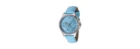 TechnoMarine Women's Tm- MoonSun Quartz Chronograph Light Blue