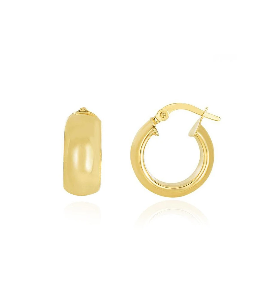 The Lovery Chunky Hoop Earrings 14K Gold