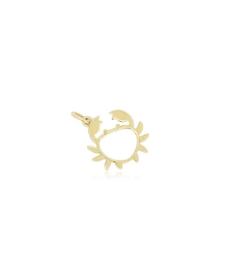 The Lovery Mini Gold Crab Charm 14K Gold