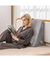 Sugift 3 Pieces Bed Wedge Pillow Set with Air Memory Foam