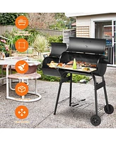 Sugift Outdoor Bbq Grill Barbecue Pit Patio Cooker